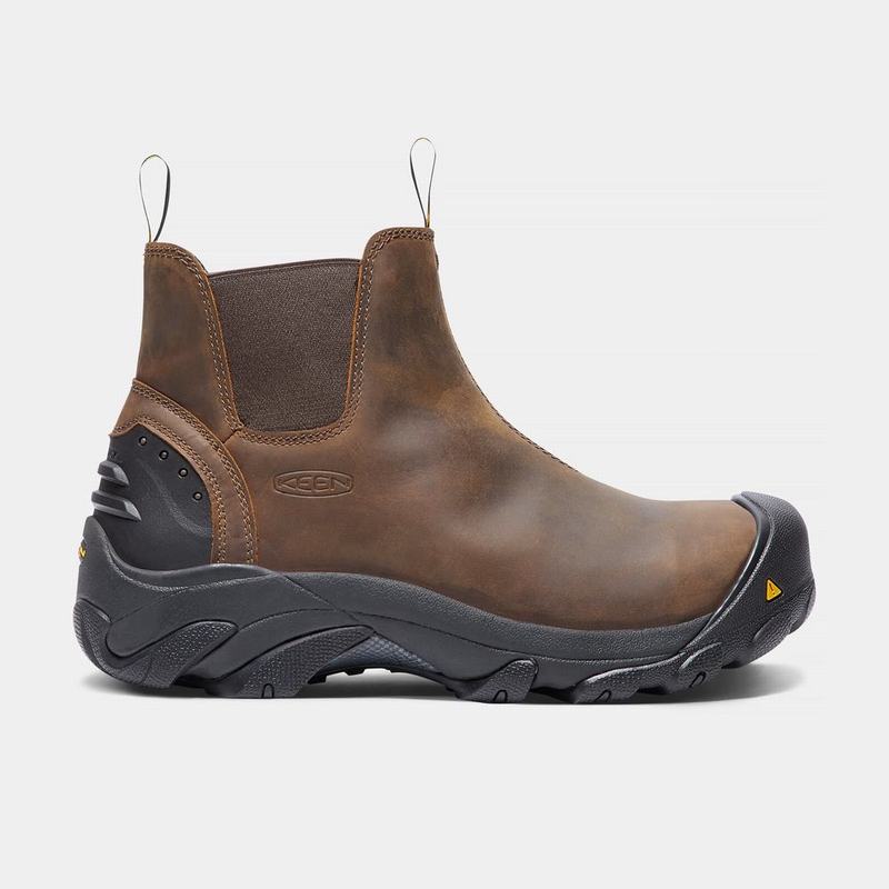 Botas De Trabajo Keen Detroit Steel Toe Para Hombre Marrom - Botas Keen Mexico (675834-QKH)